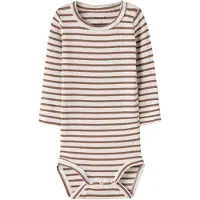 Name it Body I/e - Rib - Noos - NbnBani - Ristet Coconut - - 2 år (92) - Langermet Body
