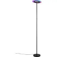 Valotorni LED-gulvlampe Samba, høyde 175 cm, svart, CCT, RGB