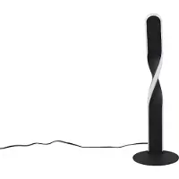 Reality LED-bordlampe Ginko, svart matt, metall, høyde 40,5 cm