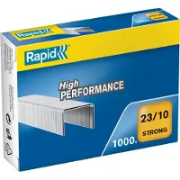 Rapid Heftestift Strong 23/10 Galvanisert Eske/1000, 1000 stykker, 16 mm, 56 mm, 78 mm, 1 cm