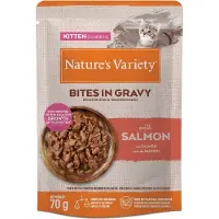 Nature’s Variety Nature's Variety Kitten Bites i saus 28 x 70 g - Laks