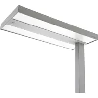 Arcchio LED-klemmelampe Logan, sølv, dimbar, sensor