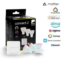 Eglo CONNECT-Z GU10 smartpærer – 3-pakning med bryter