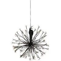 Luca Lighting Julehengende lampe kule svart 60 cm inkl. LED med timer IP44 - Nobu