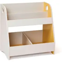 Kids Concept Bokhylle - 60x35x60 cm - Grå/Mustard - - OneSize - Reol