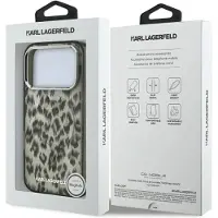 Karl Lagerfeld iPhone 17 Pro IML Leopard-deksel - MagSafe-kompatibel - Brun