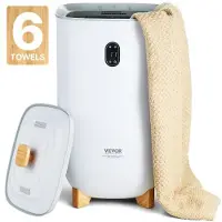 Vevor håndkletørkere for badet, 35 l håndkletørkerbøtte, håndkletørker med automatisk avstengning for spa Plass til opptil 6 store badehåndklær, tepper, klær, badekåper, pysjamas og mer