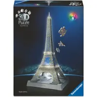 Ravensburger Eiffeltårnet 3d-puslespill Med Led-lys 216 Stykker