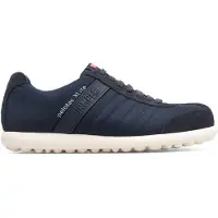 Camper for man. 18302-136 Leather Shoes Pelotas XL navy (41), Flat, Laces, Casual