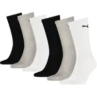 Puma Sokker 6-pack - Crew - Grey Combo - - 35/38 - Sokker