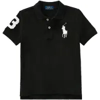 Ralph Lauren for boy. 322670257015 Cotton piqué polo with black Big Pony (4años= 109/116cm), Casual, Short sleeve, children's fashion