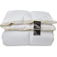 Borg Living Luksus vinterdyne - 100% gåsedunsdyne - 140x200 cm - Gulddynen