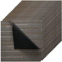 Vevor Teppefliser Gjenbrukbare 610x610 mm, 24 stk. Modulært teppe firkantet teppe, kommersielt gulvteppe mykt polstret for sømløst trekk 8,9㎡, enkel gjør-det-selv-utskifting for stue soverom kontor in