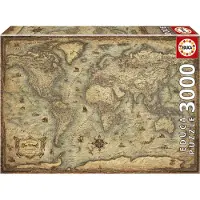 Educa Verdenskartpuslespill 3000 Stykker
