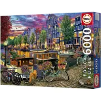 Educa Sykler I Amsterdam-puslespill 6000 Stykker