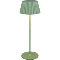 TRIO Suarez LED-bordlampe, grønn, høyde 39 cm, metall
