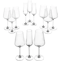 Leonardo Puccini, All-bruk vinglass, Glass, Gjennomsiktig, Puccini, CE, 12 stykker