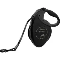 Flexi Smycz automatisk. GIANT tape black edition 8m czarna