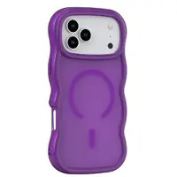 Mtp Products iPhone 17 Pro Bølgekant magnetisk hybrid-deksel - Lilla