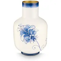 Pip studio Vase Metal Blue Bird 36cm