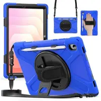 Mtp Products Samsung Galaxy Tab S11 Heavy Duty 360 Deksel med Håndrem - Blå / Svart