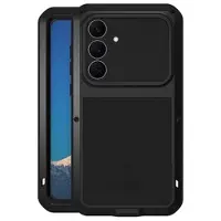 Love Mei Samsung Galaxy S25 FE Powerful Hybrid-deksel - Svart