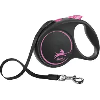 Flexi Black Design M bånd 5 m, 25 kg, pink