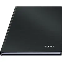 Leitz Solid - Notisbok - A5 (148 x 210 mm) - 80 ark / 160 sider - linjert - svart - plast