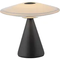 Paul Neuhaus LED-bordlampe Elipsa, hvit/svart, dimbar
