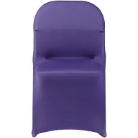 Vevor 50 stk. lilla stoltrekk, polyester spandex stoltrekk, stretchtrekk til bryllupsfest, spisestue, bankett, flate stoltrekk, passer til stolmål opptil 17,72 x 18,11 x 30,31 tommer