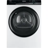 Haier I-Pro Series 3 HD80-A2939, Frittstående, Frontmatet, Varme pumpe, Hvit, Knapper, Rotasjon, Riktig/Høyre