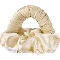 Lenoites Blowout Tie in Mulberry Silk Golden Sand, Small