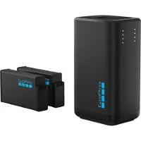GoPro - Batterilader + batteri 2 x - 1960 mAh - 2 x batterier lader - 2 utgangskontakter - Europa - for MAX2