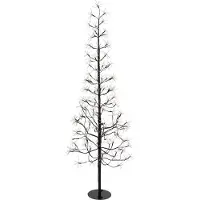 Luca Lighting Julegulvlampe svart tre 150 cm inkl. LED med timer IP44 - Caspar