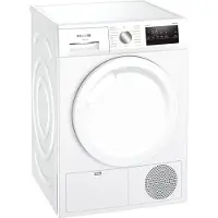 Siemens iQ300 WT43HV93, Frittstående, Frontmatet, Varme pumpe, Hvit, Rotasjon, Berøringskontroll, LED