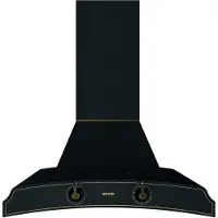 Gorenje Classico DK63MCLB - Panser - røykkanal - bredde: 60 cm - dybde: 50 cm - ekstraksjon og resirkulasjon (-) - med intern motor - antrasitt