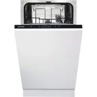 Gorenje GV520E15 - Oppvaskmaskin - innebygd - Nisje - bredde: 45 cm - dybde: 56 cm - høyde: 82 cm - svart