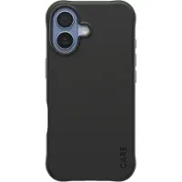 PanzerGlass CARE by Samba - Bagsidecover til mobiltelefon - MagSafe-kompatibilitet - termoplastisk polyuretan (TPU) - sort - for Apple iPhone 17