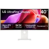 LG 40" UltraFine 40U990A-W - 5120x2160 (5K2K) - 120Hz - IPS Black - 96W USB-C - KVM switch