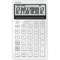 Casio JW-200DQ, Desktop, Grunnleggende, 12 sifre, Batteri/Solcelle, Hvit