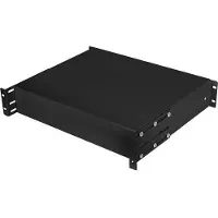 Lanberg AK-2001-B 19 rackskuffe 2U 483 x 360 mm, svart