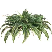 Vevor kunstige bregner, naturlig spredning diameter 37-41 tommer, store hengende falske Boston-bregner, sollysbestandig falsk plante veggdekor med 80 grener og blomsterpotte, kunstig bregne for hjemme