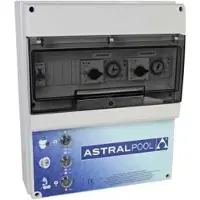 AstralPool 70422 Type D + Type D Kontrollboks Med Overbelastningsvern For 2 Pumper Og Kontroll For 1 Undervannslys