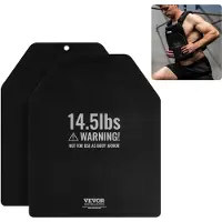 Vevor vektvestplater, 14,5 lb par, vektplater i premium stål, konturert ergonomisk passform – WOD-er, ekstra vekt for vektvester, for styrketrening, løping, fitness, tunge treningsøkter