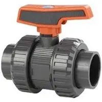 Cepex 37050 Pvc-u Ø1 1/4 Kuleventiler Standardserie Ptfe Epdm Bsp Hunngjenge Svart Prikk