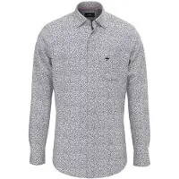 Fynch&Hatton Seasonal Minimal Flower Skjorte Med Lange Ermer