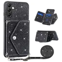 Mtp Products Samsung Galaxy S25 FE Stardust Deksel med Kortlomme - Svart
