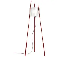 Kdln Gulvlampe Tyla, rød, højde 165 cm, dimmer