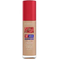 Rimmel Lasting Finish, Pumpeflaske, Krem, Brightening, Fuktighetsgivende, Lett, Nøytral, Beige