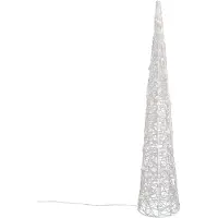 QAZQA Juletre transparent 100 cm inkl. LED IP44 - Coni